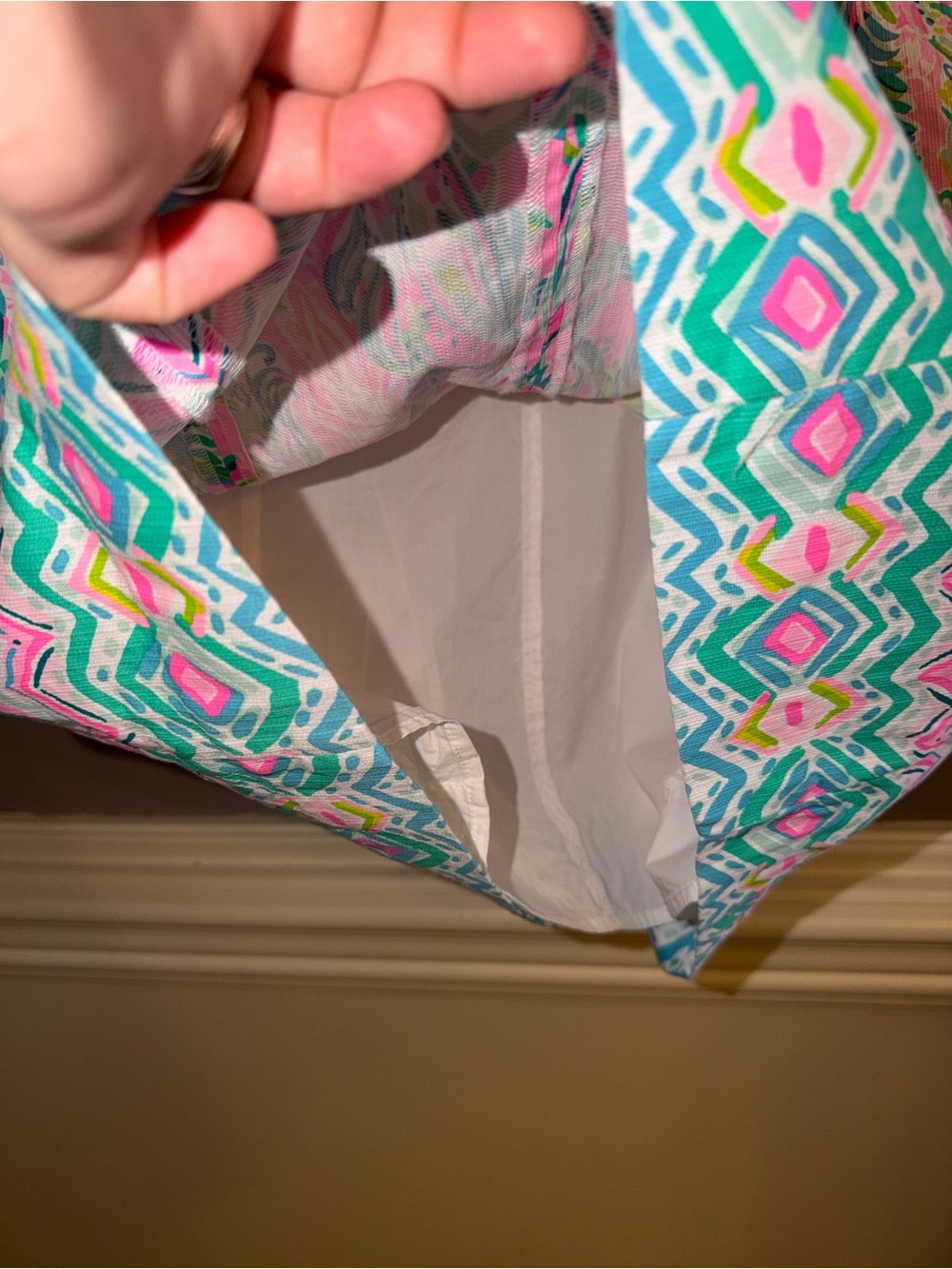Lilly Pulitzer Mila Shift Dress | Pink & Teal | Size 14 - Picture 11 of 11